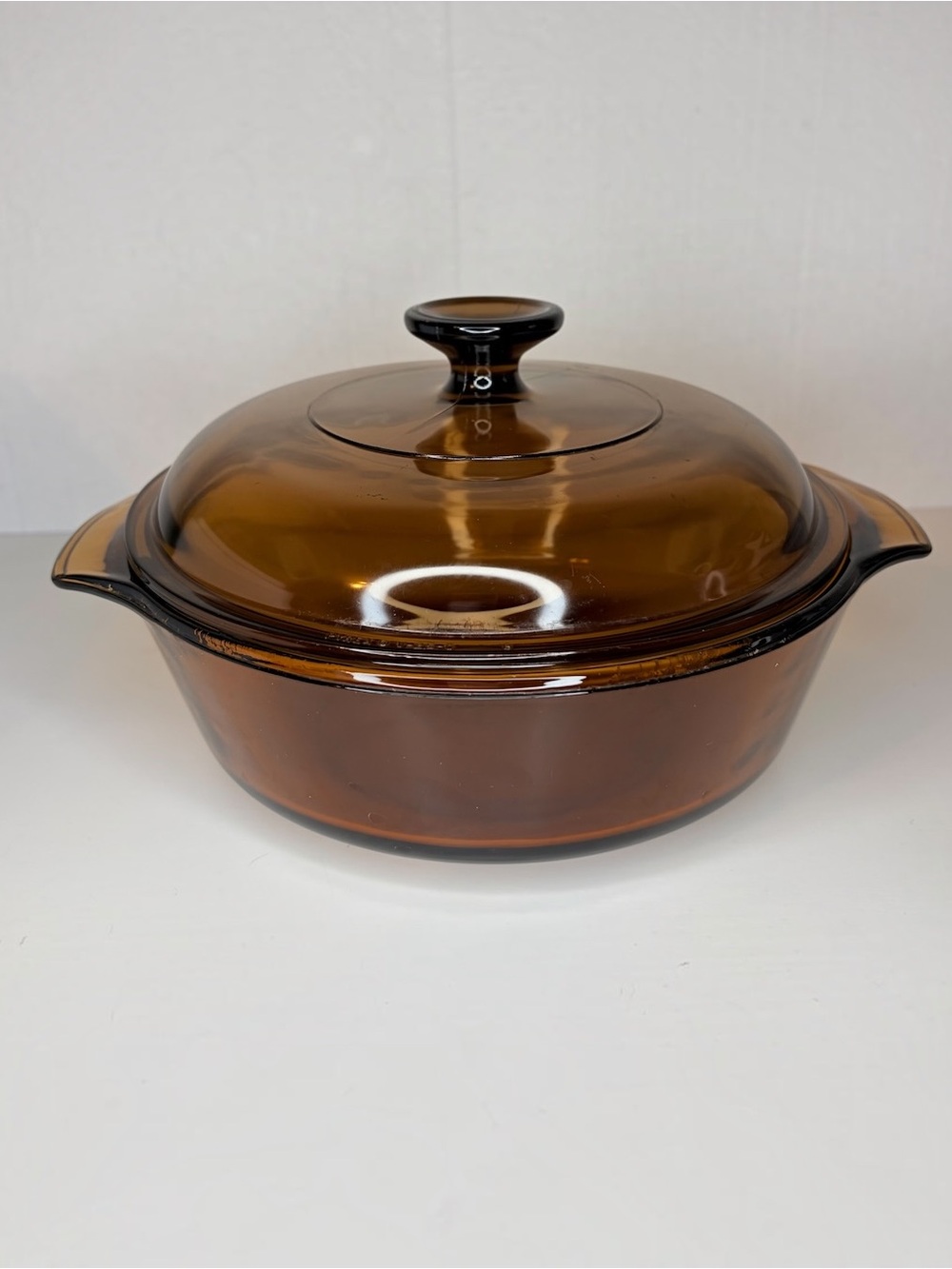 Anchor ovenware Amber Glass Casserole Dish with Lid 1.5QT